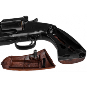 ASG модель револьвера Schofield 6" Aging BK & Wooden Grip, металл, СО2 (19303)